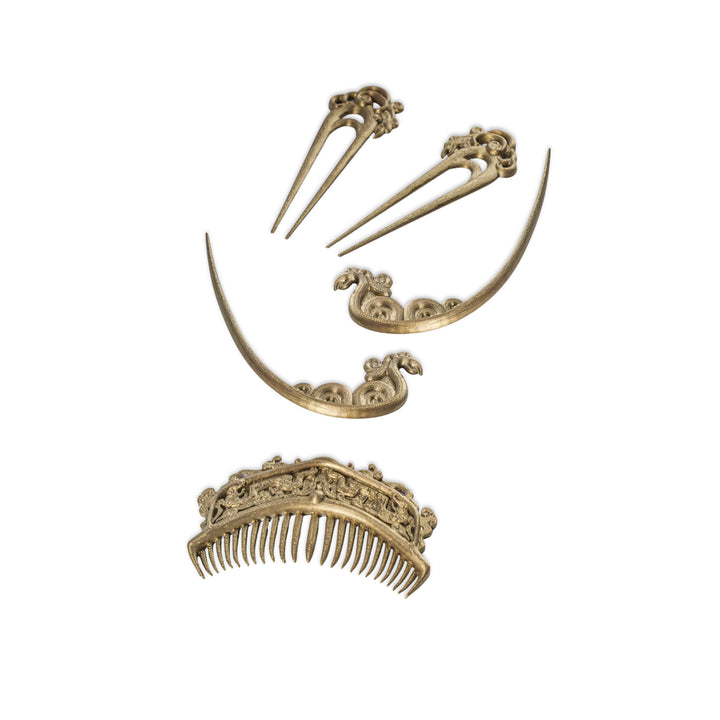 Warring States Hair Accessories Set 3D Printed