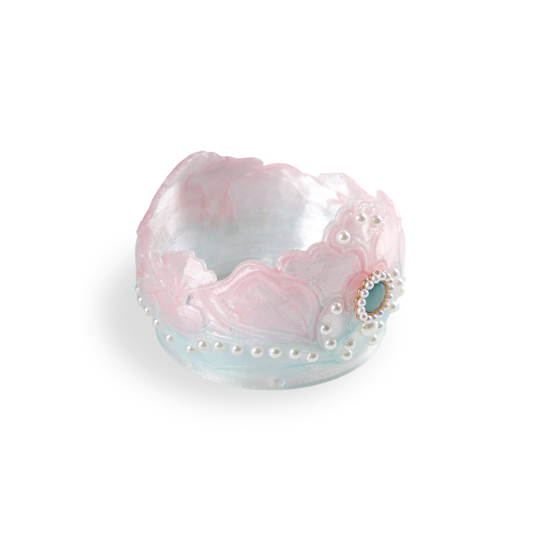 UV Dyed Hanfu Hair Crown 3D Printed