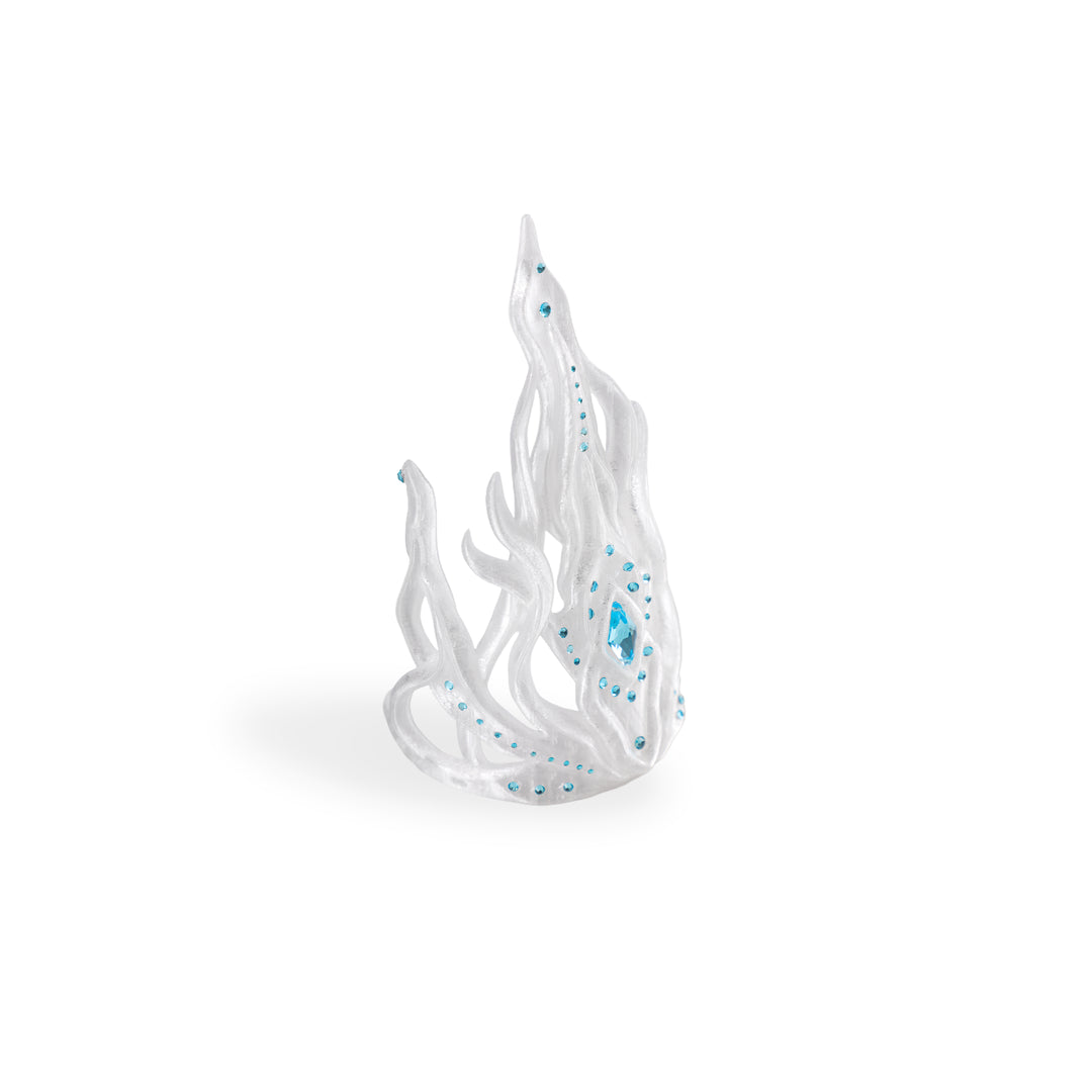 Crystal-Inlaid Hanfu Hair Crown 3D Printed